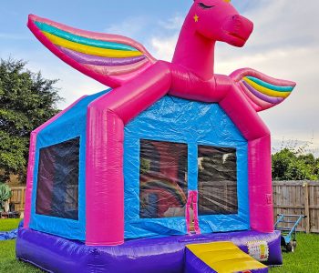 3D Unicorn Bounce House