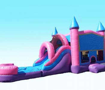 Pink Castle Bounce House & Water Slide