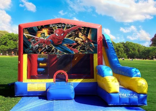 7in1 spiderman bounce house combo