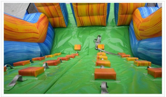 Obstacle Slide with rock climbing