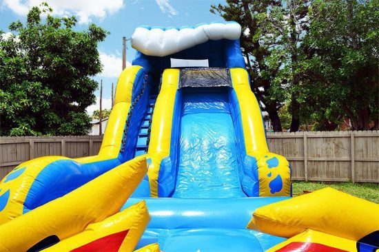 close view of 17ft wipeout slide