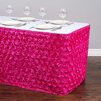 pink fuchsia skirt tablecloth