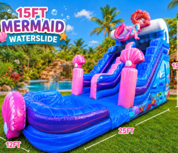 15ft Mermaid 3D Waterslide (S53)