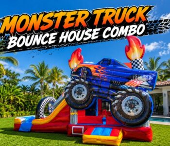 Monster Truck Bounce House Combo (C28)