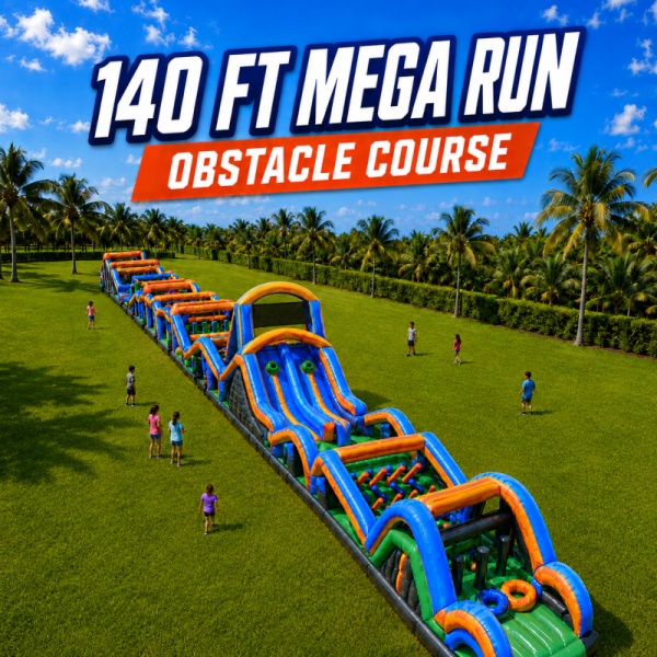 140ft Mega Run Obstacle Course